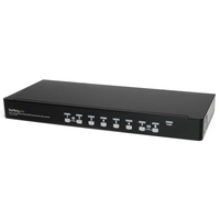 StarTech.com 8 Port 1U Rackmount USB KVM Switch Kit with OSD and Cables - Rack mount KVM - VGA KVM Switch - 8 Port KVM Switch
