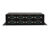 StarTech.com 8 Port USB to DB9 RS232 Serial Adapter Hub Industrial DIN Rail and Wall Mountable