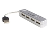 StarTech.com Mini 4 Port USB 2.0 Hub - Portable USB hub - External USB hub - USB Splitter