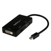 StarTech.com Mini DisplayPort to VGA DVI HDMI Adapter - 3-in-1 Converter