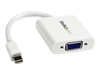 StarTech.com Mini DisplayPort to VGA Video Adapter Converter 1920x1200 - White Mini DP to VGA Adapter M/F