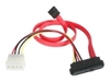 StarTech.com SAS 29 Pin to SATA Cable with LP4 Power - Serial ATA / SAS cable - 4 PIN internal power,  29 pin internal SAS (SFF-8482) - 7 pin Serial ATA - 46 cm - red