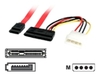 StarTech.com SATA Serial ATA Data and Power Combo Cable 0.6m Red