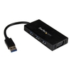 StarTech.com USB 3.0 to VGA External Multi Monitor Graphics Adapter with 3-Port USB Hub - VGA and USB 3.0 Mini Dock - 1920x1200 / 1080p