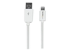 StarTech.com White Apple 8-pin Lightning to USB Cable for iPhone iPod iPad