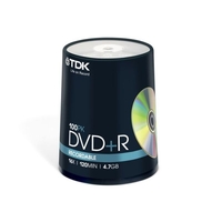 TDK 16x DVD+R 4.7GB 100 Pack Spindle