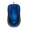 V7 Mouse Optical Usb (Black/blue) - 3 Button Wheel