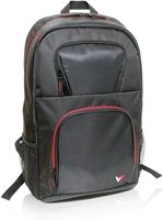 V7 Vantage 2 Backpack 16.1 In - Black With Red Trim
