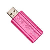 Verbatim 16GB PinStripe USB 2.0 Flash Drive (Hot Pink)