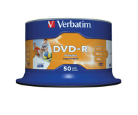 Verbatim 16x DVD-R 4.7GB Wide Inkjet Printable AZO 50 Pack Spindle