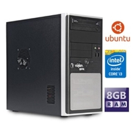 Viglen Genie Desktop PC,  Intel Core i3-4170 3.7GHz,  8GB RAM,  1TB HDD,  DVDRW,  Intel HD,  Ubuntu Linux v14.04 LTS (DVD)