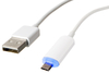 Xenta Micro USB to USB With LED Connector White 1M