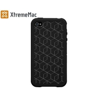 XtremeMac Microshield TATU Case Cover & Screen Protector for iPhone 4 - Black Blocks