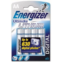 Energizer Ultimate Lithium Battery AA Size - 4 Pack