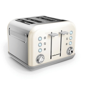 Accents White 4 Slice Toaster