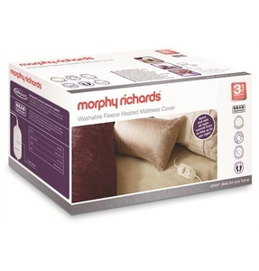 Single Washable Fleece Heated Mattress Cover