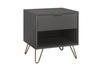Alo 1 Drawer Bedside in Grey