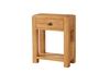 Avalon Oak Large Console Table with Drawer and Shelf