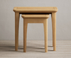 Bridstow Solid Oak Nest Of Tables