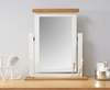 Eden Oak and White Trinket Mirror