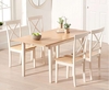 Ex-display Chiltern 120cm Extending Cream And Oak Table With FOUR Epsom Chairs