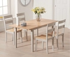 Ex-display Chiltern 120cm Extending Grey And Oak Table With FOUR Chiltern Chairs