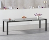 Ex-display Joseph Extending Dark Grey High Gloss Dining Table
