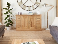 Rhone Solid Oak 6 Drawer Sideboard