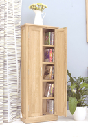 Rhone Solid Oak DVD Storage Cupboard