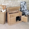 Rhone Solid Oak Hidden Storage Shoe Bench