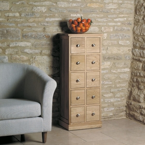 Rhone Solid Oak Multi-Drawer Storage Chest