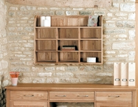 Rhone Solid Oak Reversible Wall Rack