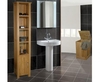 Rhone Solid Oak Tall Open Bathroom Unit