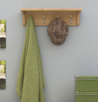 Rhone Solid Oak Wall Mounted Coat Rack
