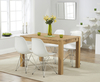 Verona 120cm Solid Oak Extending Dining Table with Charles Eames Style DSR Eiffel Chairs
