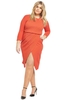 V By Very Asymmetric 2 In 1 Textured Midi Dress