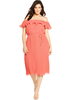 V by Very Bardot Pleat Midi Dress