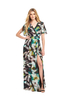 V By Very Cape Sleeve Feather Maxi Dress