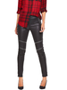 V By Very Coated Zip Knee Biker Jeans
