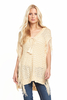 V By Very Fringe Side Lace Up Neck Poncho