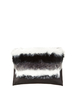 V By Very Fur Top Envelope Clutch