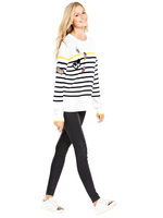 V By Very Nautical Stripe Badge Jumper