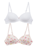 V By Very Pack Of 2 Ditsy Print Moulded Bras