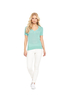 V By Very Pointelle Short Sleeve Collared Jumper