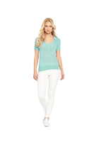 V By Very Pointelle Short Sleeve Collared Jumper