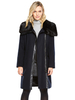V By Very Pu Trim Wrap Coat