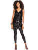V By Very Sequin And Velvet Tunic