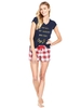 V By Very Snow Days Flannel Short Pyjama Set