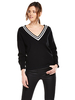 V By Very V Neck Contrast Tipping Jumper