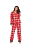 V By Very Winter Check Button Through PJs